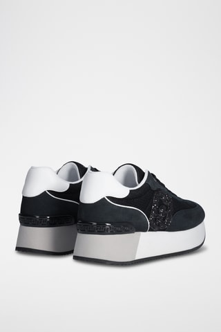 Sneakers plateformes en cuir Dreamy - Noir
