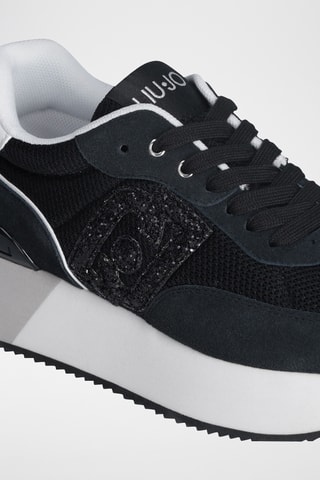 Sneakers plateformes en cuir Dreamy - Noir