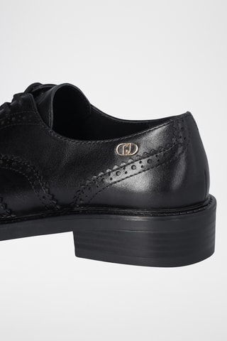 Richelieus en cuir Elisa - Noir