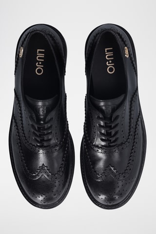 Richelieus en cuir Elisa - Noir