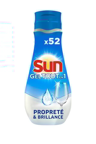 3 x Gel lave-vaisselle Sun Tout-en-1 - 52 lavages