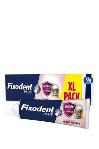3 x Crème fixative Fixodent Plus - Goût neutre - 57 g