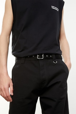 Pantalon droit Noir