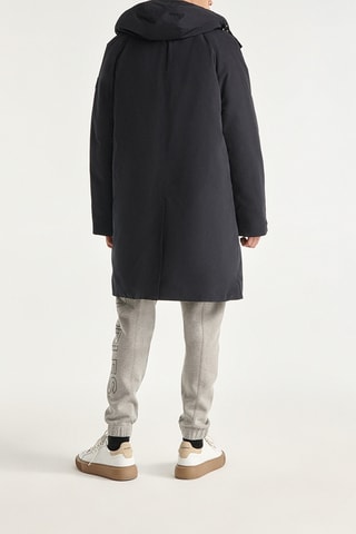 Parka à capuche Bleu marine