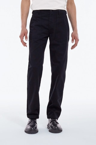 Pantalon droit Noir