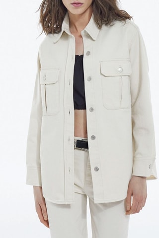 Chemisier en jean Beige