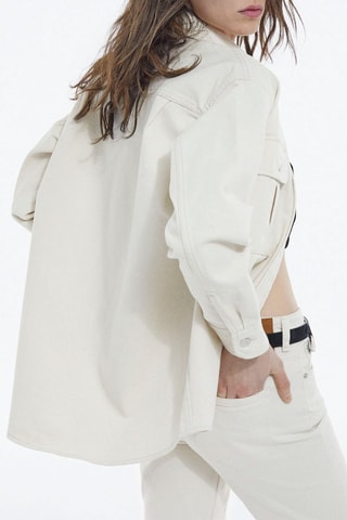 Chemisier en jean Beige