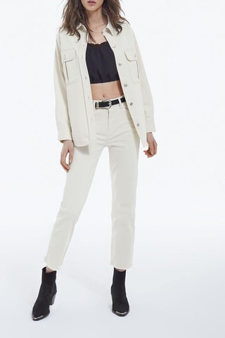 Chemisier en jean Beige