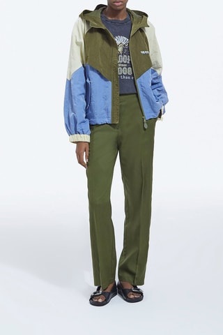 Pantalon wide legs Kaki