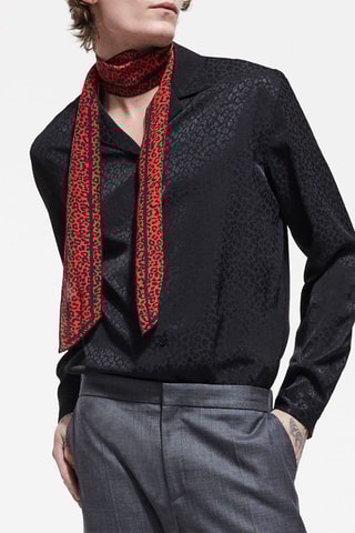 Foulard en soie - Rouge et noir