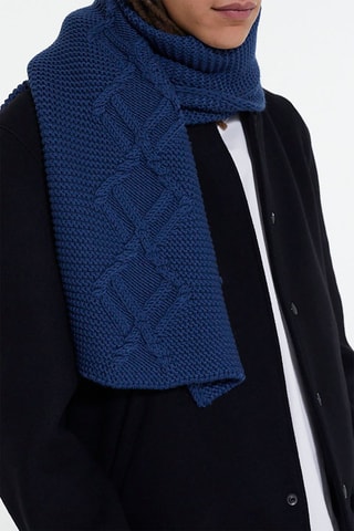 Echarpe en laine - Bleu pétrole