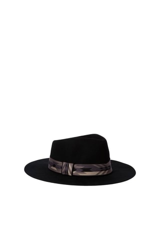 Panama en laine - Noir