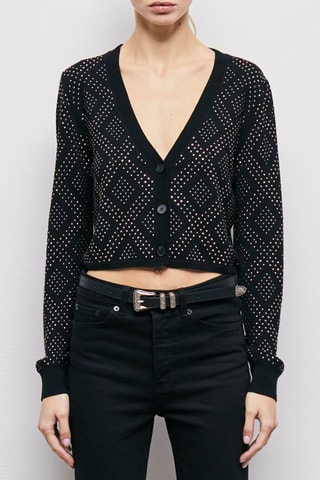 Boléro en mérinos - Noir