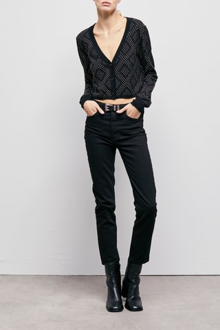 Boléro en mérinos - Noir