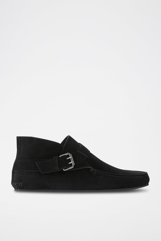 Chaussures en cuir nubuck Noir