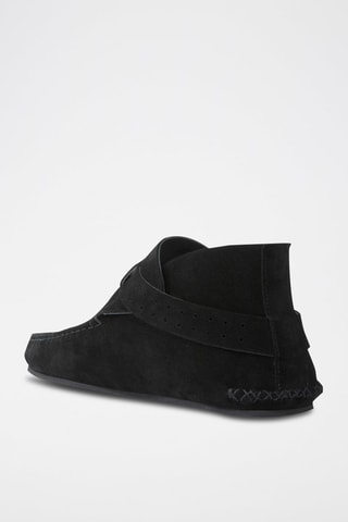 Chaussures en cuir nubuck Noir