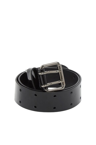 Ceinture en cuir de veau - Noir