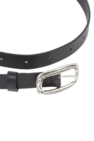 Ceinture en cuir - Noir