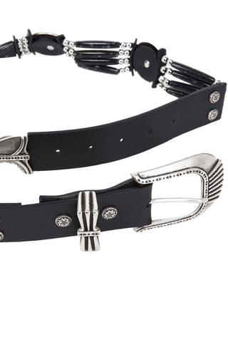Ceinture en cuir - Noir