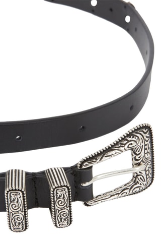 Ceinture en cuir - Noir