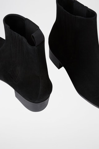 Boots en nubuck Noir