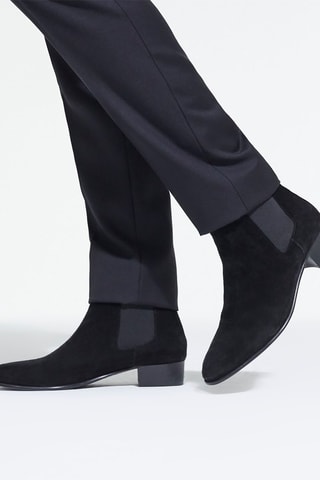 Boots en nubuck Noir