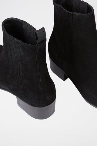 Bottines Chelsea en nubuck - Noir