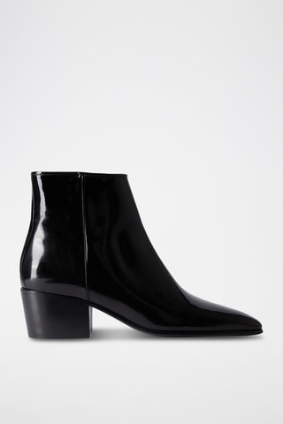 Bottines en cuir - Noir
