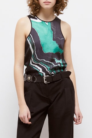 Débardeur - Bleu et noir