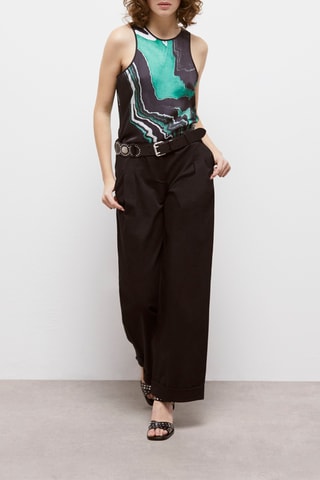 Débardeur - Bleu et noir