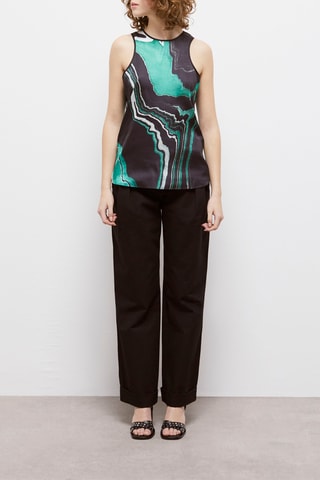 Débardeur - Bleu et noir