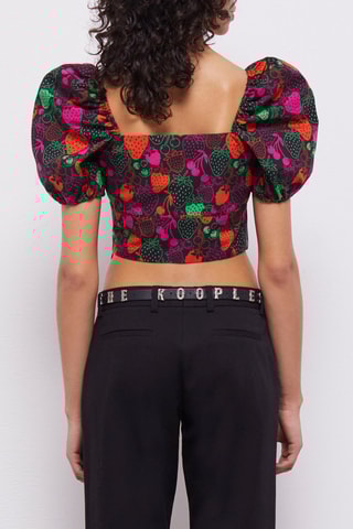 Top - Orange et violet