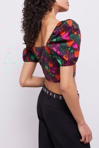 Top - Orange et violet