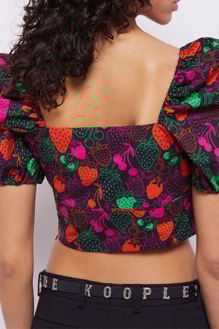 Top - Orange et violet