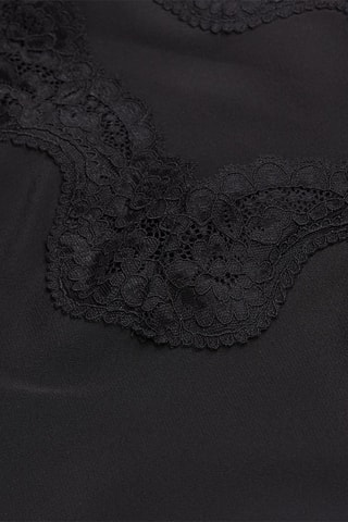 Caraco en soie - Noir