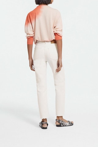 Pull tie and dye en laine - Rose clair et orange