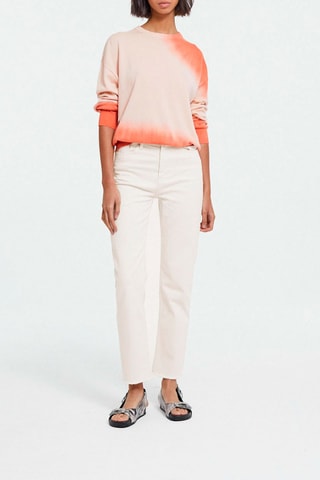 Pull tie and dye en laine - Rose clair et orange