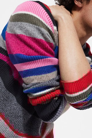 Pull en laine, alpaga et mohair Yarn Noir