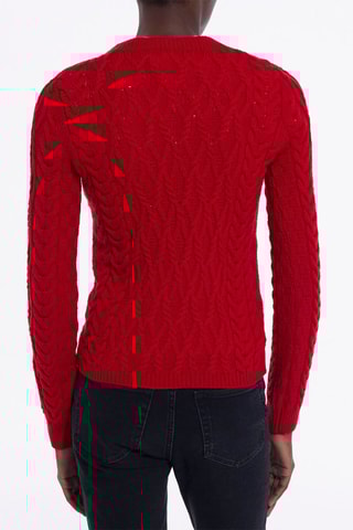 Pull en mérinos - Rouge