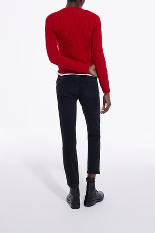 Pull en mérinos - Rouge