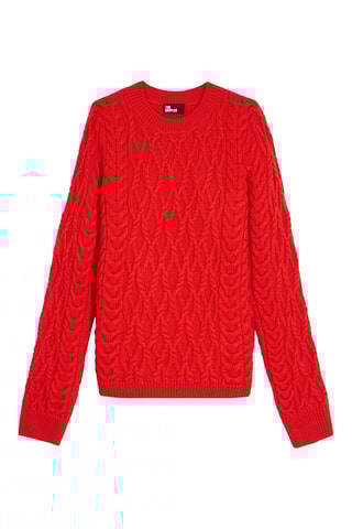 Pull en mérinos - Rouge