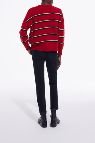 Pull en cachemire et laine - Rouge