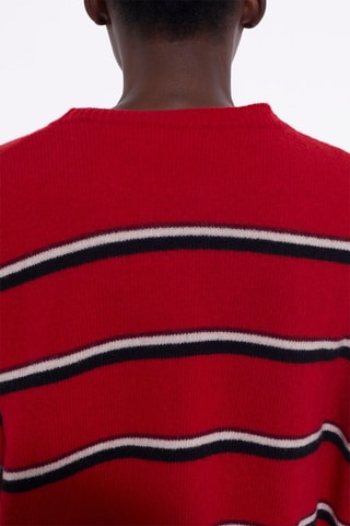 Pull en cachemire et laine - Rouge