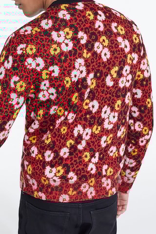 Pull en laine Noir et rouge