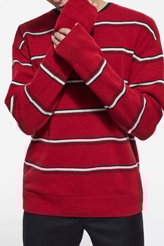 Pull en laine et cachemire Rouge