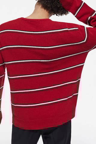 Pull en laine et cachemire Rouge