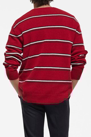 Pull en laine et cachemire Rouge