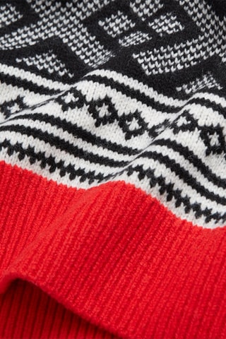 Pull en laine - Ecru et noir