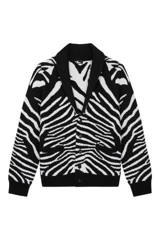 Gilet en laine Noir et blanc