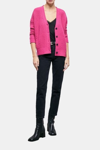Cardigan en laine - Rose